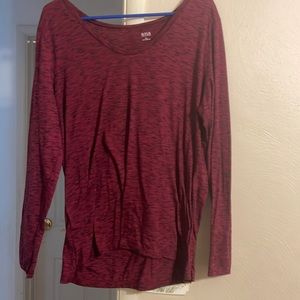 XL maroon, long sleeve shirt